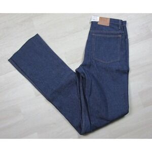 Vintage 80s Plain Pockets Unhemmed Jeans Mens (32x41) JC Penney Cotton Deadstock